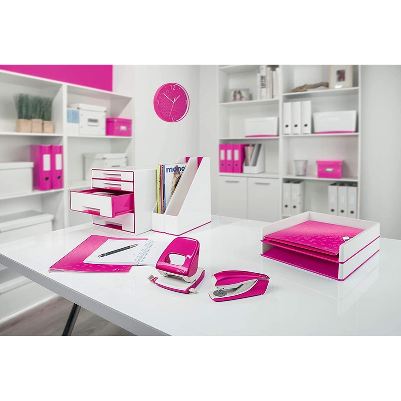 Leitz WOW Quartz Wall Clock, Perfect for Office, Kitchen, Living