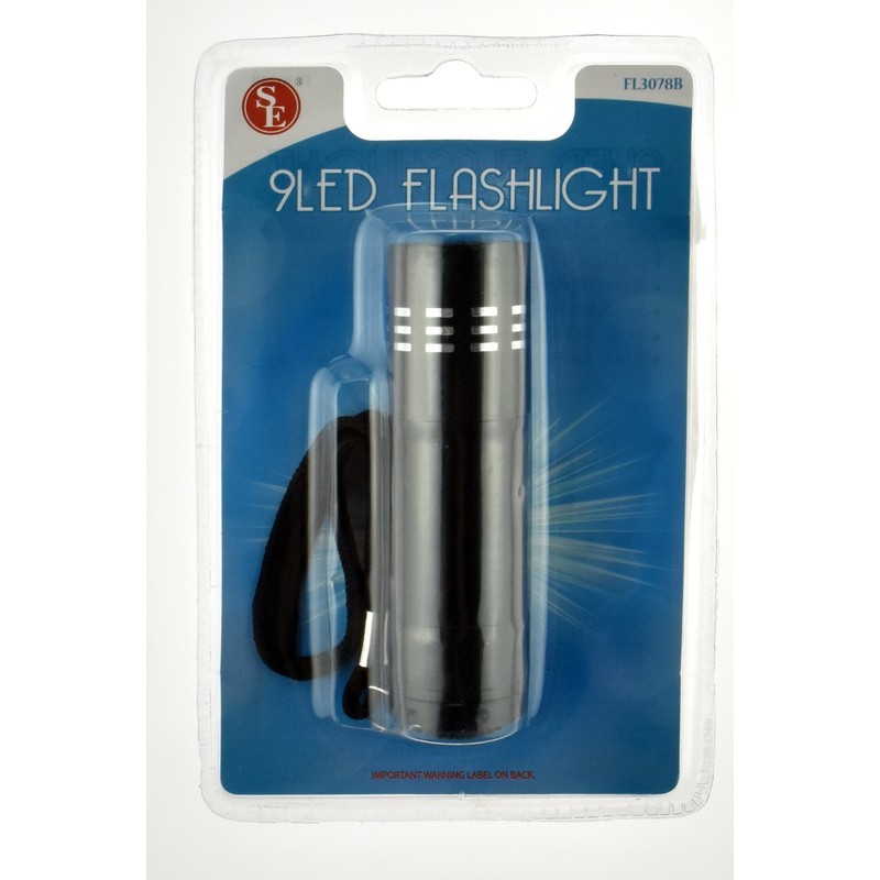 SE 9-LED Aluminum Flashlight - FL3078B