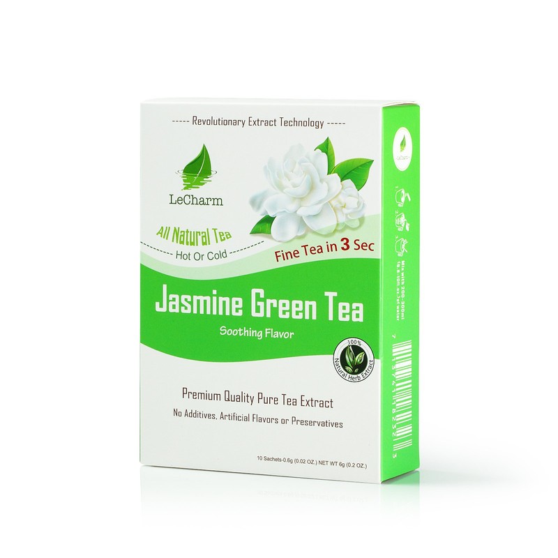Jasmine Green Instant Tea on the Go LeCharm 100% Natural