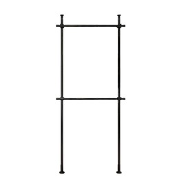 WPORDE Floor to Ceiling Heavy Duty Garment Rack, Load 220LBS Clothing Racks for Hanging Clothes, Metal Closet Garment Closet system Tension Rod Adjustable Clothing Hanging Rack