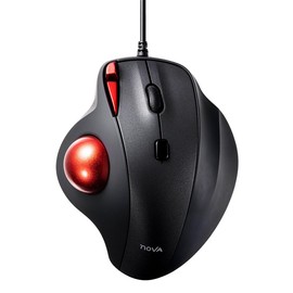 SANWA Wired Ergonomic Trackball Mouse, Optical Rollerball Mice, Programmable Silent Buttons, 34mm Trackball, 600/800/1200/1600 Adjustable DPI, Compatible with MacBook, Laptop, Windows, macOS
