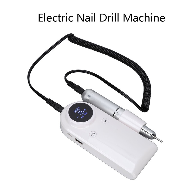 Nail Drill Machine 45000RPM Strong Motor USB Rechargeable Electric Nail