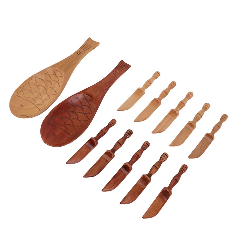 Butter Knife Set Eco Friendly Multifunctional with 2 Spoons 10