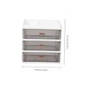 CAXUSD Office Storage Box Multi Makeup Organizer Tabletop Storage Case