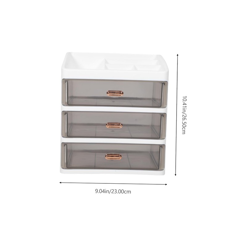 CAXUSD Office Storage Box Multi Makeup Organizer Tabletop Storage Case
