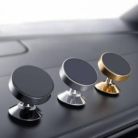 Car Phone Holder - Simple Installation, Magnetic Mount for Air Vent - Compatible with Phone Cases - Suitable for iPhones and All Other Phone Models (Black)