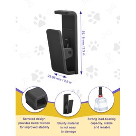 6 Pcs Potty Training Dog Pee Pad Holder for Leg-Lifting Marking Dogs Indoor Training Pad Holder for Small & Large Size Wee Wee Pad with Nano Gel Strip, Black