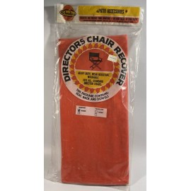 Pier 1 Vintage Paradise Directors Chair Cover Set Orange Canvas Seat Back & Dowels NOS