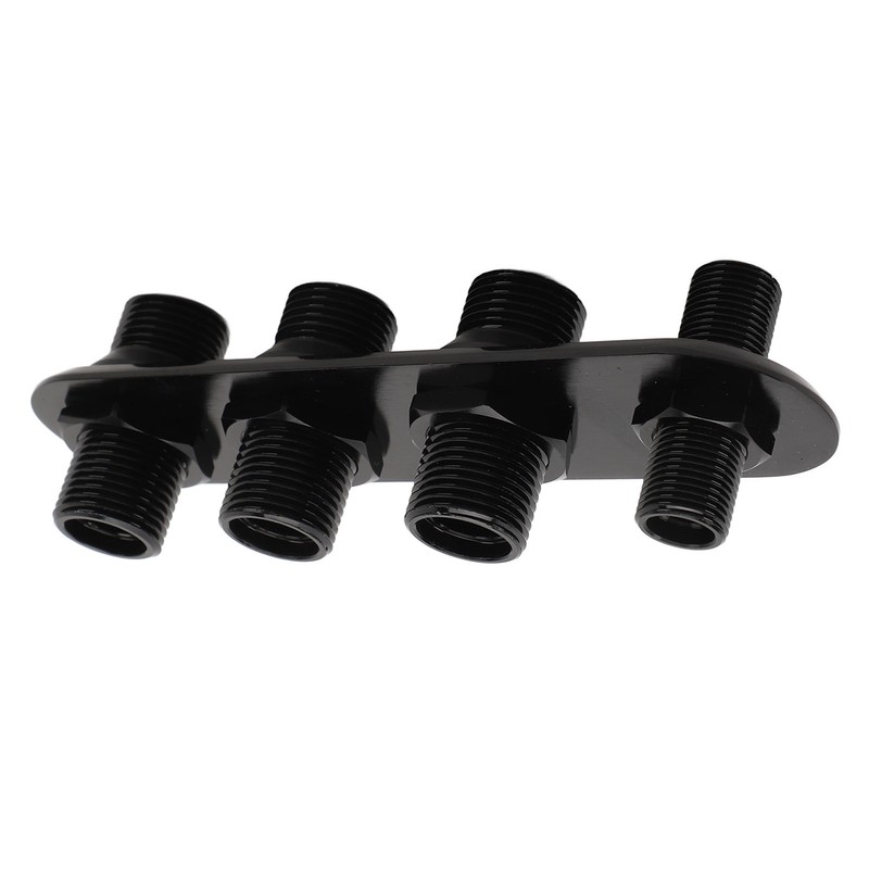 AC Bulkhead Billet Aluminium Alloy Universal 4 Ports Air Conditioning