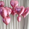 30 pcs Pink Heart Foil Balloons 18" Heart Shaped Mylar