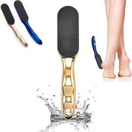 Veinsgrain Foot File, Nano Glass Foot File, Hard Skin Remover Nano-Glass Foot File, Veins Grain Foot File, Professional Foot Care Tools, Pedicure Tool for Smooth Feet (Gold)