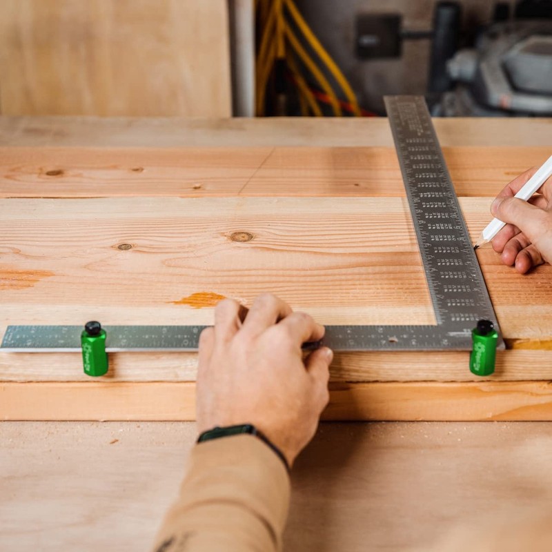 Tall Stair Gauges for Layout Framing Square Attachment Rip Guide