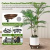 Plant Saucer 16" Rolling Plant Caddy Rolling Plant Stand with