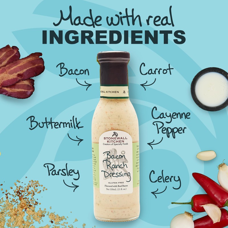 Stonewall Kitchen Bacon Ranch Dressing, 11 Ounce