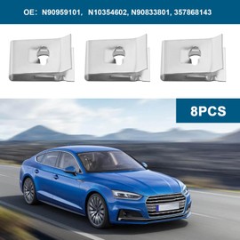 2 Sets Car Bumper Wheel Arch Screws Set N90775001 N90959101 N90833801 for A3 A4 B6 A6 C5 Mudguard Lining Bumper Cover Splash Guard Screws U Nut Set