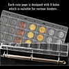 Ettonsun 10 Sheets 42-Pocket Coin Collecting Pages Coin Sleeves, Binder