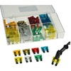 Sortiment Kfz Flachsteck Sicherungen, mit Sortiments-Box, 100-teilig