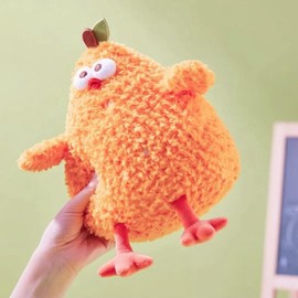 XIYUAN 17.7InchesChicken Plush Toy Stuffed Animal Plush Toy,Toy Pillow Chicken Plush Pillow for Most People Bedtime Home Sofa Decor (Red)