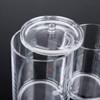 Clear Acrylic Cotton Swab Holder Makeup Cotton Pads Container with