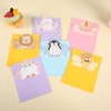 MAIHUO 12 PCS Cute Birthday Cards, Bulk Animal Greeting Card,Blank