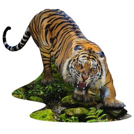 Madd Capp Puzzles - I AM Tiger - 1000 Pieces - Animal Shaped Jigsaw Puzzle, Multi