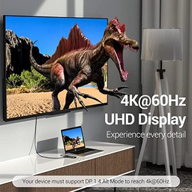 JESWO Hub USB C 3.0, 7 en 1 Adaptador USB C con HDMI 4K, 2USB 3.0, USB C 100W PD Carga, Ethernet RJ-45 de 1000 W, Lector de Tarjetas SDTF, Adaptador  