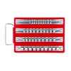 Laser 2789 Socket Rail Rack - Small, Red