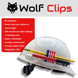 Hard Hat Clip Collection - Marker & Pencil - Red, White, & Blue