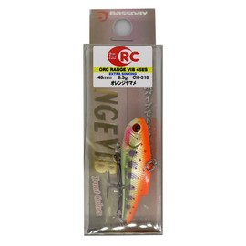 Bassday CH318 Vibrating ORC Range Vibe Lure, 45ES, 1.8 inches (45 mm), 0.2 oz (6.3 g), Orange Yamame