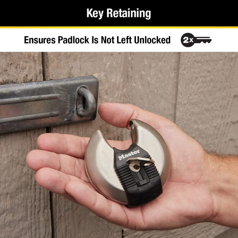 Master Lock M50XD Magnum Heavy Duty Stainless Steel Discus Padlock
