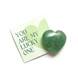 Gemanifest Green Aventurine Heart Crystal and Bracelet Valentines Day Gift Set for Growth Prosperity and Success Thoughtful Gifts for Manifestation Relationships Engagement Pocket Healing Crystals