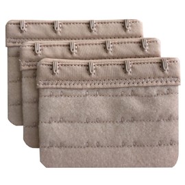 Chanie Women Pack of 3 Soft Comfortable 4 Hooks Bra Extender,2.4"x 3.0"