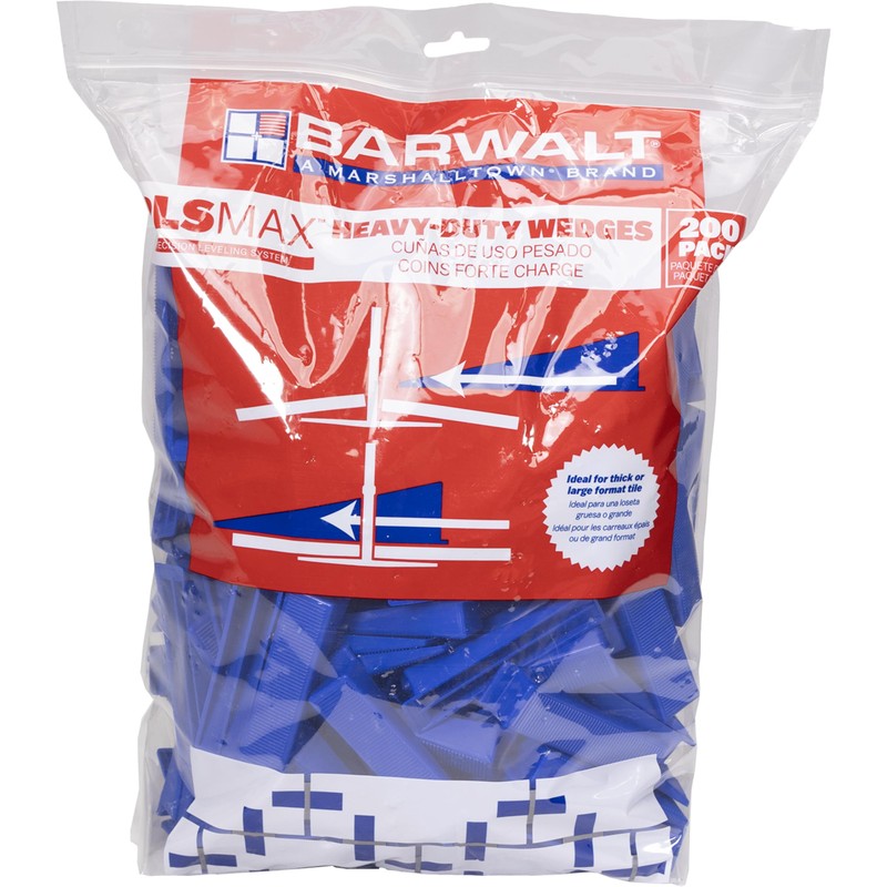 BARWALT PLS MAX Tile Leveling System, 200 Pack of Wedges,