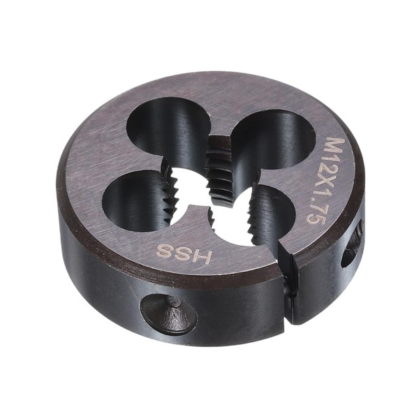 sourcing map Round Threading Die M12 x 1.75 Metric Thread