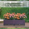 Dawot Plastic Raised Garden Bed, Set of 2 Planter Grow