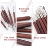 Clay Sculpting Tools，6-Piece Wooden Clay Tool Set 350g High-White Clay