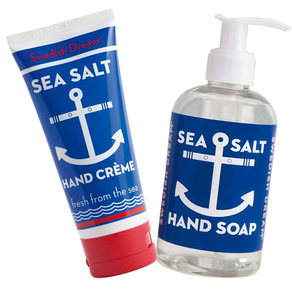 Swedish Dream Sea Salt Liquid Hand Soap with Sea Salt Hand and Body Cream