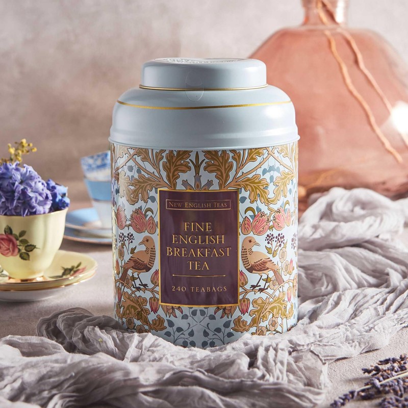 New English Teas Song Thrush & Berries Tea Tin With