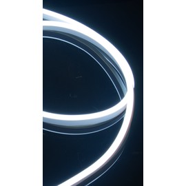 CBConcept ETL Listed 120 Volt LED NEON Flexible Lighting Strip, 20 Feet, Pure White, Waterproof Resistant, Accessories Included - Ideal For Indoor Outdoor Lighting Ready to plug to shine