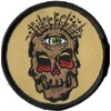 Reed Artist Novelty Patch - Creepy Dead Skull w/ 3rd