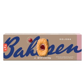 Bahlsen Deloba Red Currant Cookies (3 boxes) - Sweet & delicate, buttery puff pastries with light crispy layers and red currant filling - 3.5 oz boxes