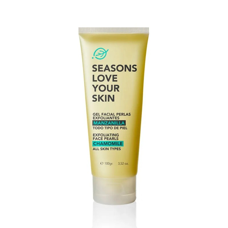 Gel Facial Perlas Exfoliantes Manzanilla 100gr Tipo de piel Sensible