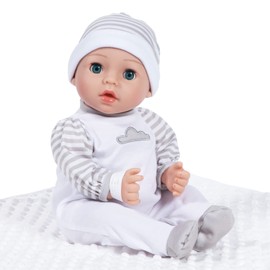 Adora Adoption Babies Collection, 16” Baby Doll with Complete 9-Piece Accessories Includes: Pacifier, Hospital Bracelet, Diaper and More! Birthday Gift for Ages 3+ - Baby Beloved