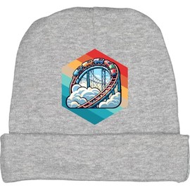 inktastic Roller Coaster Vintage Fan Retro Baby Beanie Hat Large Heather Grey 430e9