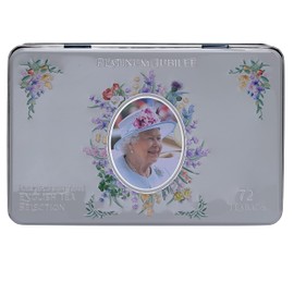 New English Teas Queen Elizabeth II Platinum Jubilee Commemorative Tea Tin with 72 English Teabag Selection