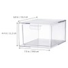 Alipis Stackable Storage Transparent Organizing Box for Bedroom Bathroom Kitchen