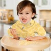 YYZZH Cute Bee On Honey Yellow Honeycomb Muslin Burp Cloths