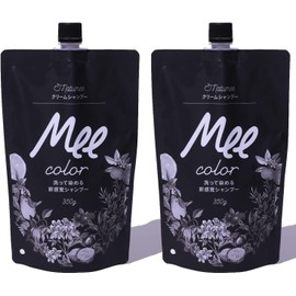 Mee Color Cream Shampoo, Set of 2, MEE Color, Black, 12.6 oz (350 g)
