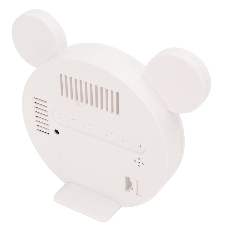 Mirrored Digital Alarm Clock Cute Mice Ear Shape LED Mirror
