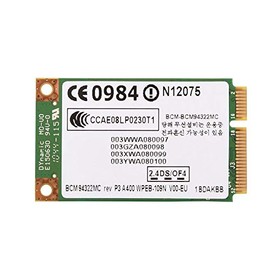 Ciglow Tarjeta de Red, Tarjeta inalámbrica inalámbrica 2.4G + 5G de Doble Banda Mini PCI-E WIFI para //DELL/Acer.